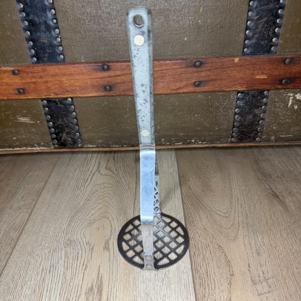 Vtg Flint Arrowhead Ekco Stainless Vanadium Potato Masher Composite Handle READ - Picture 4 of 6